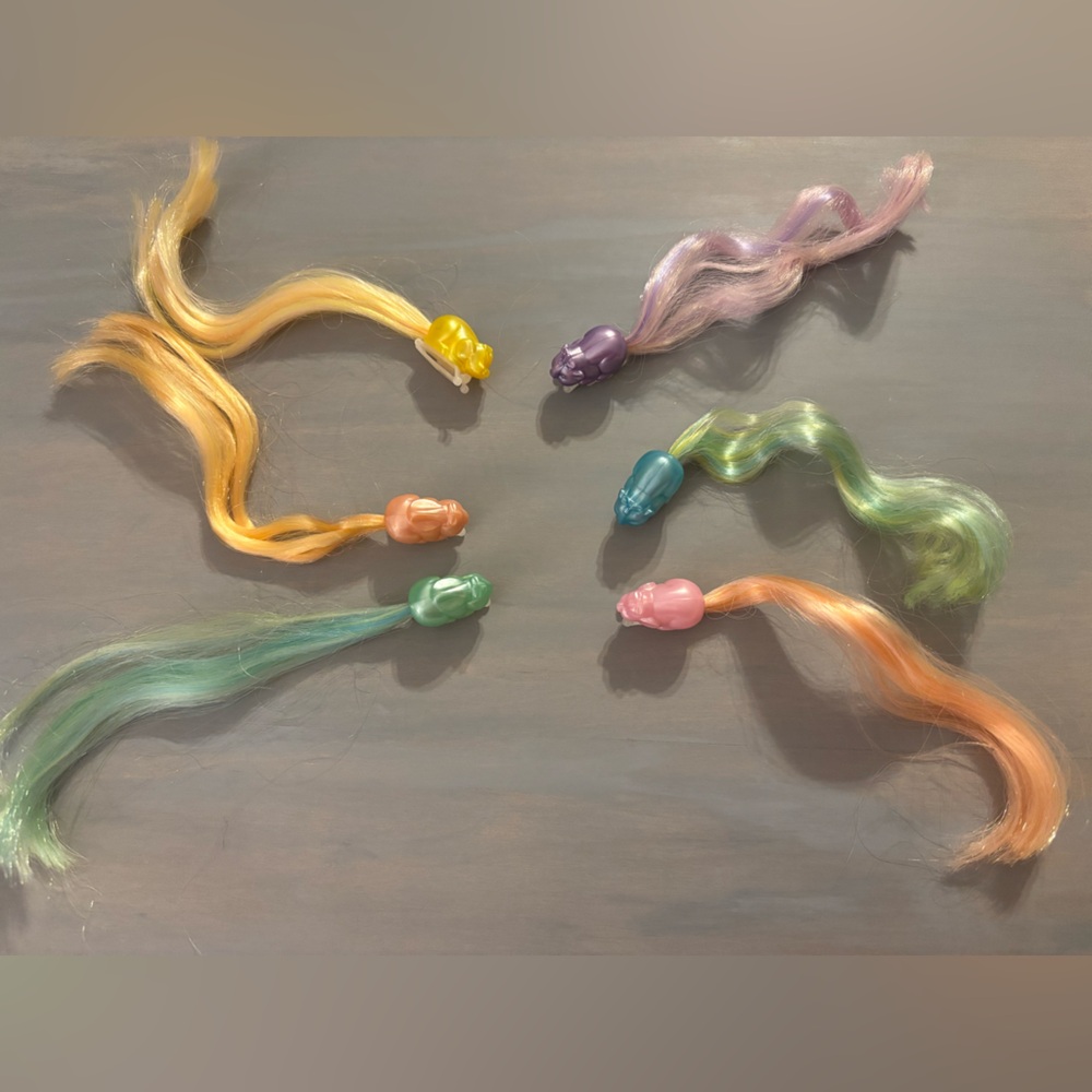 Vintage lady lovely locks pixie hair clips (set of 6)